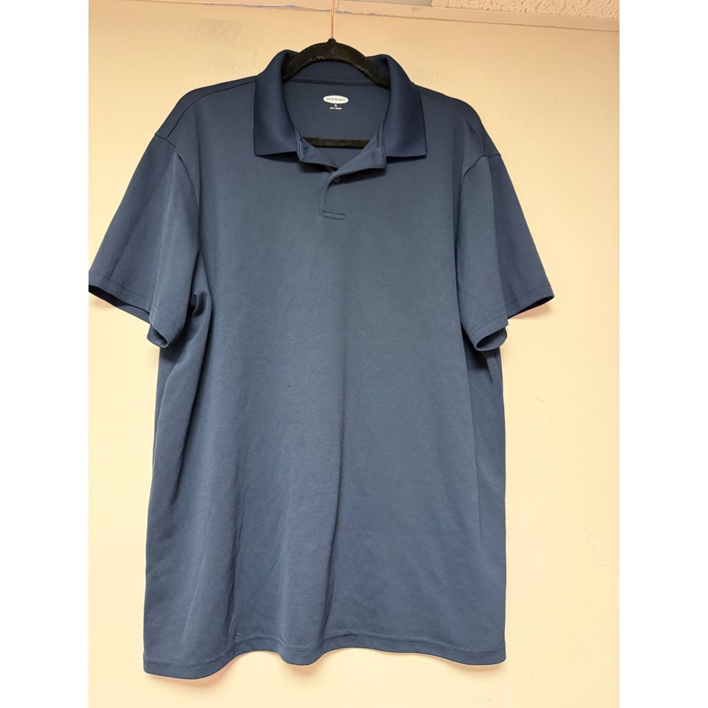 Old Navy Mens Polo Shirt Navy Blue XL Short Sleeve Casual Work Shirt